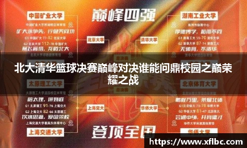 北大清华篮球决赛巅峰对决谁能问鼎校园之巅荣耀之战